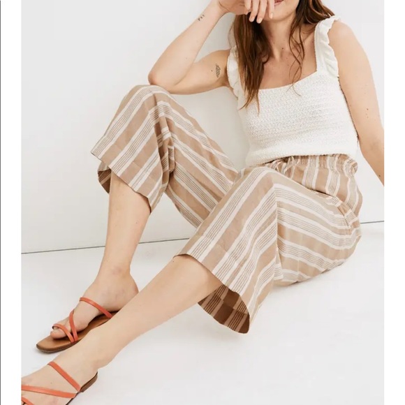 NWT Huston Stripe Tan Smocked Pants size XXL - Picture 3 of 6